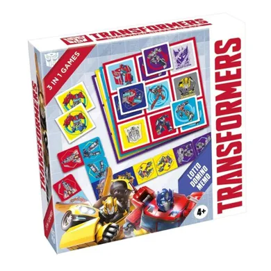 Tactic, Transformers, Lotto, Domino, Memo, gra losowa 3w1