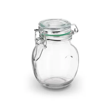 Tadar, Beczułka, słoiki szklane z klipsem i silikonową uszczelką, 100 ml, 12 szt.