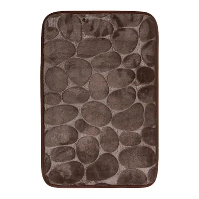 Tadar, dywanik łazienkowy, brązowy, 40-60 cm
