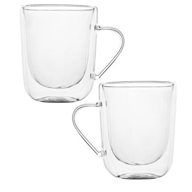Tadar, komplet 2 szklanek termicznych z podwójną ścianką, Sublime u-type, 300 ml, color box