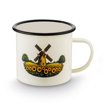 Tadar, kubek emaliowany, młyn, 10 cm, 700ml