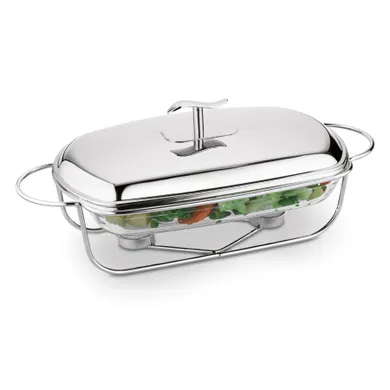 Tadar, Longa, naczynie szklane na podgrzewaczu, prostokątne, 2l