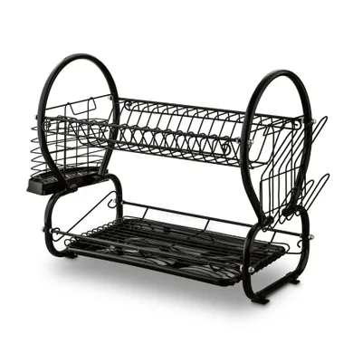 Tadar, Omega, suszarka 2-poziomowa, czarna, 56,5-25-38 cm