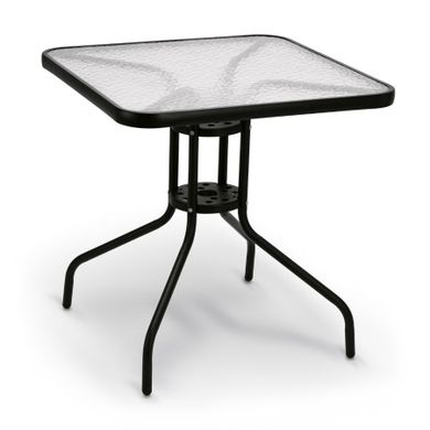 Tadar, stolik uniwersalny kwadratowy, hartowane szkło, 70-70-70 cm