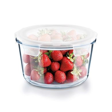 Tadar, szklany pojemnik borokrzemowy, okrągły z pokrywą,1,9l