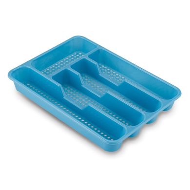 Tadar, wkład do szuflady na sztućce, niebieski, 33,5-24,5-4 cm