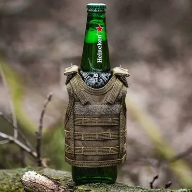 Taktyczna kamizelka na butelkę, zielona