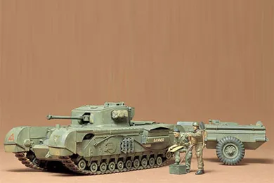 Tamiya, British Churchill C Tank, model do sklejania