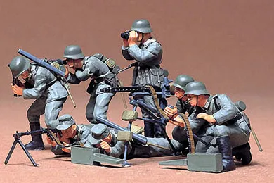 Tamiya, German Machine Gun Troops, figurki