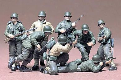 Tamiya, U.S. Infantry Eur Theater, figurki