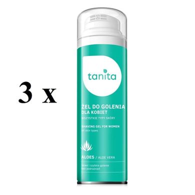 Tanita, Shaving Gel For Women, żel do golenia dla kobiet, Aloes, 3-200 ml