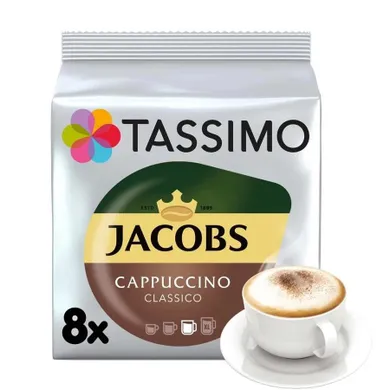 Tassimo, Jacobs, Cappuccino Classico, kawa w kapsułkach, 16 kapsułek