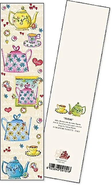 Tassotti, zakładka do książki, Teiere, 2 szt.