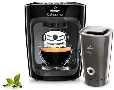 Tchibo, ekspres kapsułkowy, Cafissimo Mini, 505438, 1500W, czarny