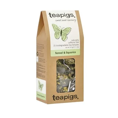 Teapigs, Fennel & Liquorice, herbata, 15 piramidek