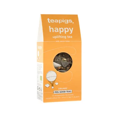 Teapigs Happy, Uplifting Tea, herbata, 15 piramidek