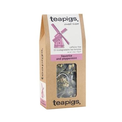 Teapigs, Liquorice & Peppermint, herbata, 15 piramidek