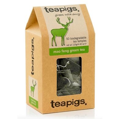 Teapigs, Mao Feng Green Tea, herbata, 50 piramidek