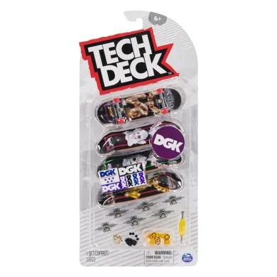 Tech Deck, DGK, fingerboard, deskorolki, 4 szt.