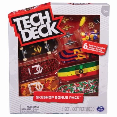 Tech Deck, Sk8mafia, fingerboard, deskorolka, 6 szt.