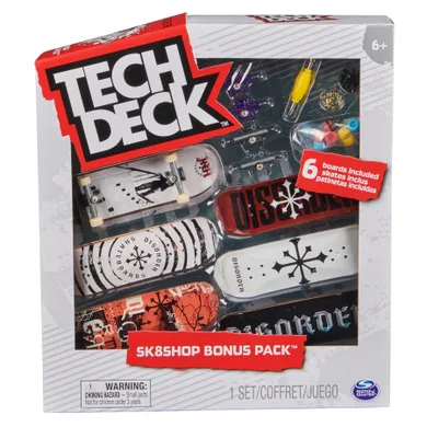 Tech Deck, Sk8Shop Disorder, fingerboard, deskorolki, 6 szt.