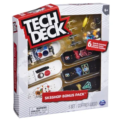 Tech Deck, Skateshop 1, zestaw deskorolek, 6 szt.