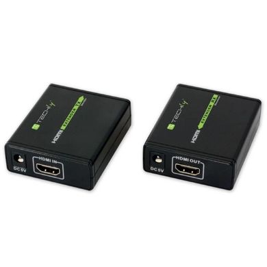 Techly, ekstender HDMi, HD, 3D, PO RJ45, 60 m, EXT-E70