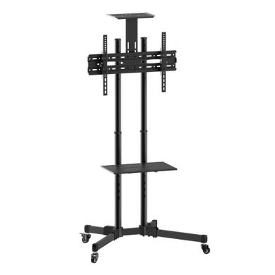 Techly, mobilny stojak do TV, 37-70 cali, 50 kg, dwie półki