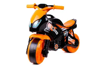 TechnoK, jeździk, motocykl, pomarańczowo-czarny