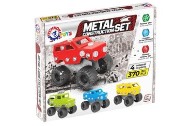 Technok, metalowe klocki konstrukcyjne, 370 elementów