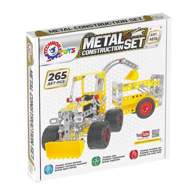Technok, metalowe klocki konstrukcyjne, traktor, 265 elementów