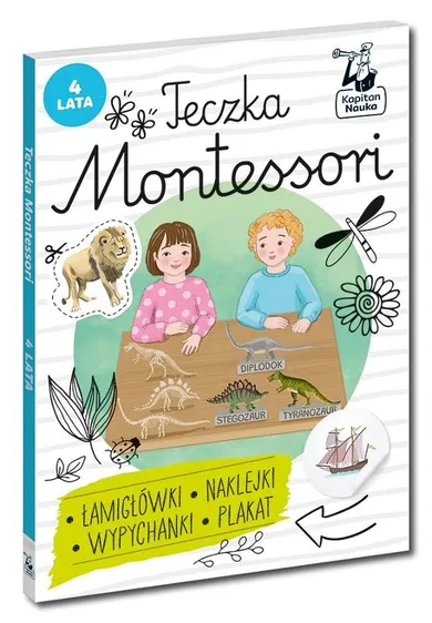 Teczka Montessori. 4 lata. Kapitan Nauka. Montessori