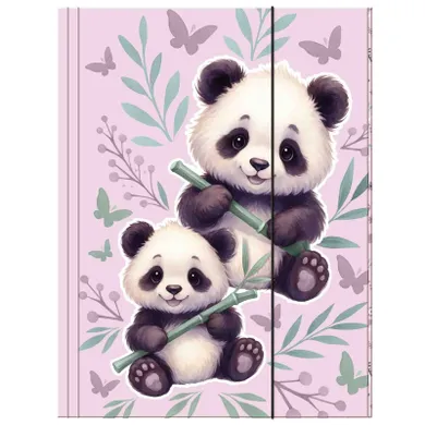 Teczka z gumką A4, Panda