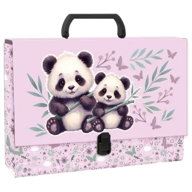 Teczka z rączką, gruba, A4, Panda, 1 szt.