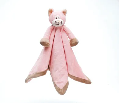 Teddykompaniet, Diinglisar, kot, maskotka-kocyk, różowy, 35-35 cm