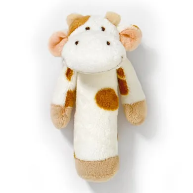 Teddykompaniet, Diinglisar, krówka, maskotka z grzechotką, kremowa, 13 cm