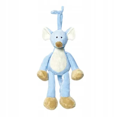 Teddykompaniet, Diinglisar, myszka, maskotka z pozytywką, niebieska, 25 cm