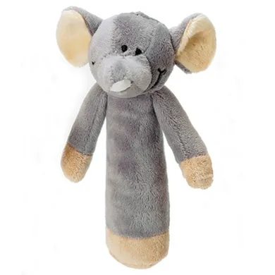 Teddykompaniet, Diinglisar Wild, słoń, maskotka z grzechotką, szary, 13 cm