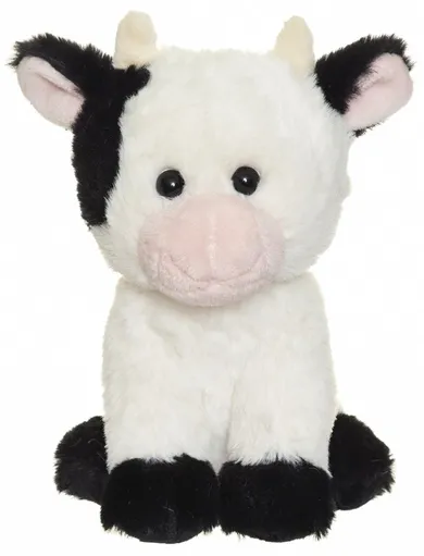 Teddykompaniet, Teddy Farm, krówka, maskotka, biała, 18 cm