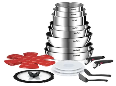 Tefal, Ingenio Emotion, zestaw garnków, 20 elementów, L897SJ04