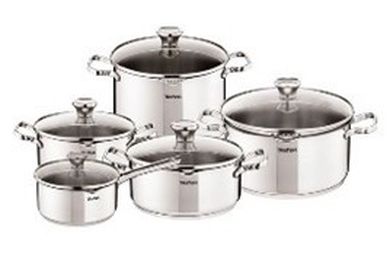 Tefal, Zestaw garnków Duetto A75SC84, 10 elementów