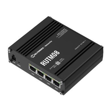 Teltonika, przemysłowy router, RUTM08, 4xGbE