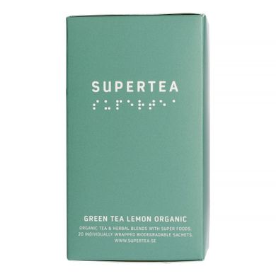 Teministeriet, Supertea Green Tea Lemon Organic, herbata, 20 torebek