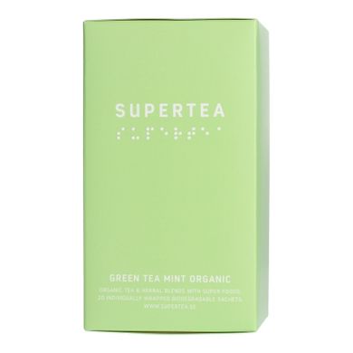 Teministeriet, Supertea Green Tea Mint Organic, herbata, 20 torebek