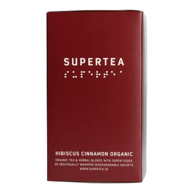 Teministeriet, Supertea Hibiscus Cinnamon Organic, herbata, 20 torebek