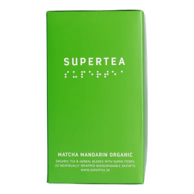 Teministeriet, Supertea Matcha Mandarin Organic, herbata, 20 torebek