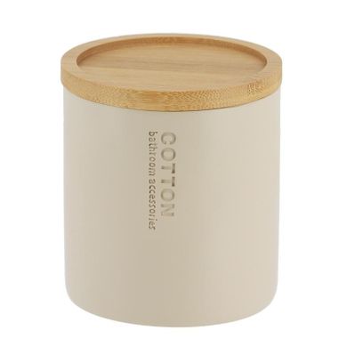 Tendance, pojemnik na waciki, Sava, bambusowa pokrywa, ø 9.5 cm