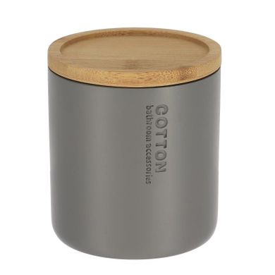 Tendance, pojemnik na waciki, Sava, bambusowa pokrywa, ø 9.5 cm