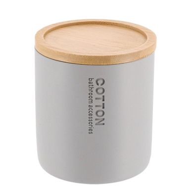 Tendance, pojemnik na waciki, Sava, bambusowa pokrywa, ø 9.5 cm