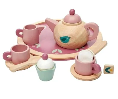 Tender Leaf Toys, Mini Chef, serwis do herbaty, drewniany